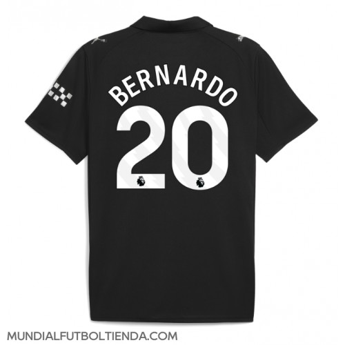 Camiseta Manchester City Bernardo Silva #20 Segunda Equipación Replica 2025-26 mangas cortas